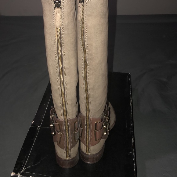 NWB boutique 9 tandem nubuck tall riding boot  leather upper size 10 new w box - Picture 12 of 17